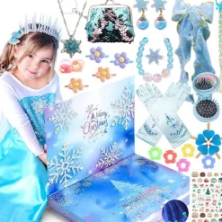 2023 Amazon Julkalender Nedräknings Blind Box Enhörning Is och Snö Ornament Flickor Semestergåva Leksak XT-86-1 Unicorn Blind Box 423g—PA><noscript><img width=