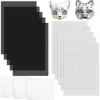 10 Ark Fursuit Ögon Mesh Vattentätt Utskrivbart Pvc Ögon Mesh Ark För Furry Cosplay Rekvisita Fursuits Hantverkstillverkning Vit> Tillbehör