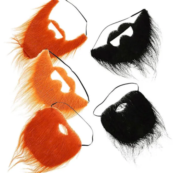 5 Brown Fake Mustaches Self Adhesive Accessories Perfect for Halloween Party and Family Gatherings> Tillbehör