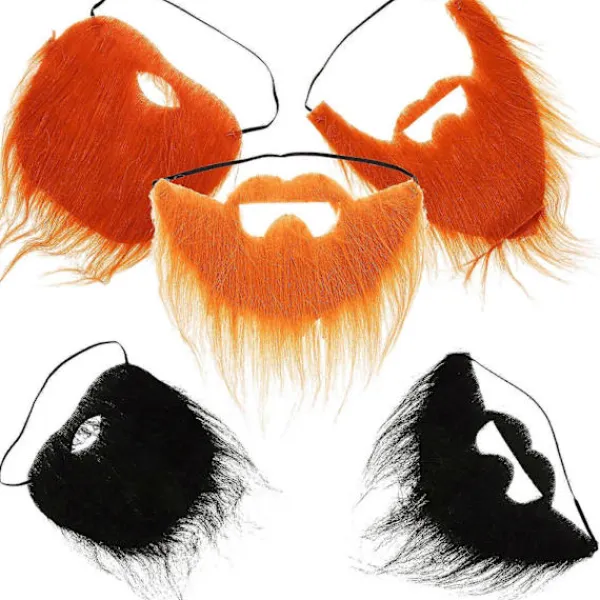 5 Brown Fake Mustaches Self Adhesive Accessories Perfect for Halloween Party and Family Gatherings> Tillbehör