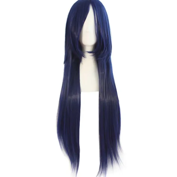 32" 80cm Lång Rak Anime Kostym Cosplay Peruk Fest Peruk (Mörk> Peruker