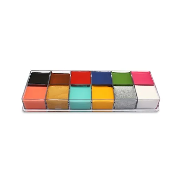 12 Color Face Body Paint Oil Painting Art Make Up Tool Professional Party Kit> Smink