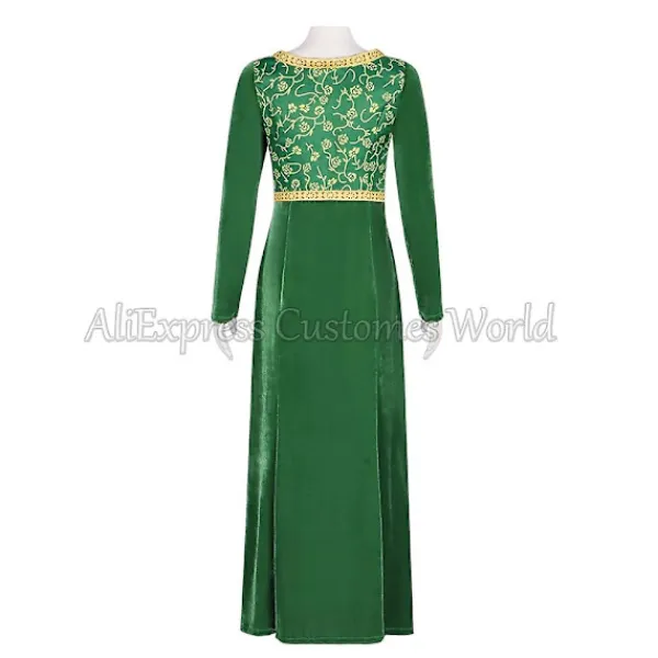 LAIQIANKUI 2024 cos Anime Princess Green Dress Fiona Dress Shrek Cosplay kostym Halloween Fancy Fantasy Party Kostym Rollspel för vuxen kvinna XXL Cosplay | Fyndiq> Dräkter