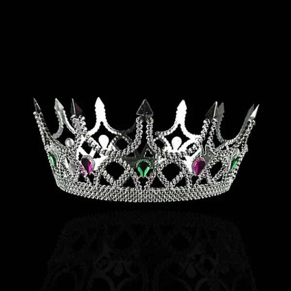 4 delar Royal King Plast Crown Queen Plast Crown Födelsedagskronor Kostymtillbehör> Huvudbonader