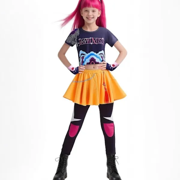 2025 Demon Hunter K-Pop Kostym | Halloween Outfit Kvinnor Barn Cosplay cm Perfekt Zoe 2-piece set> Dräkter