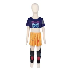 2025 Demon Hunter K-Pop Kostym | Halloween Outfit Kvinnor Barn Cosplay Nr 3 3-delat set 150cm><noscript><img width=