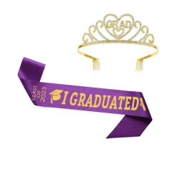 2023 Examen Mössa med Stola Graduation Sash för Graduation Part> Huvudbonader