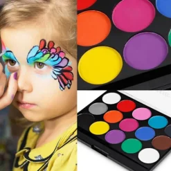 15 färger ansikte kroppsmålning Make Up Tool Set Halloween> Smink