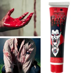 2025 Halloween Kräkande Blod Rekvisita Cosplay Simulering Blod Artificiellt Blod><noscript><img width=