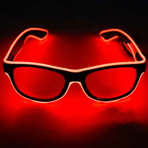 1 Ljus Upp Glasögon, Blå 4 Lägen LED Glasögon EL Tråd Neon Ljus> Tillbehör