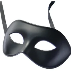 2* Mask, Svart Matt Klassisk Stil Venetiansk Mask, Maskerad, Burlesk Bal Maskerad (Svart One Size)> Masker