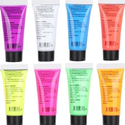 10 ml kropps- och ansiktsfärg med svart ljus, fluorescerande kropps- och ansiktsfärg><noscript><img width=