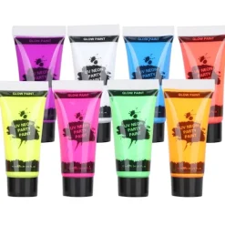 10 ml kropps- och ansiktsfärg med svart ljus, fluorescerande kropps- och ansiktsfärg><noscript><img width=
