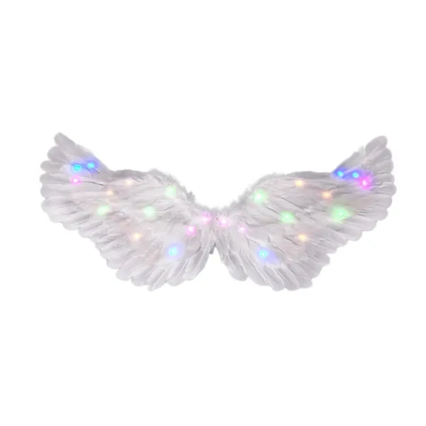 LAIQIANKUI 100% New-angel Wings, Light Up Angel Wings och Halo med LED-ljus 65*35cm> Tillbehör