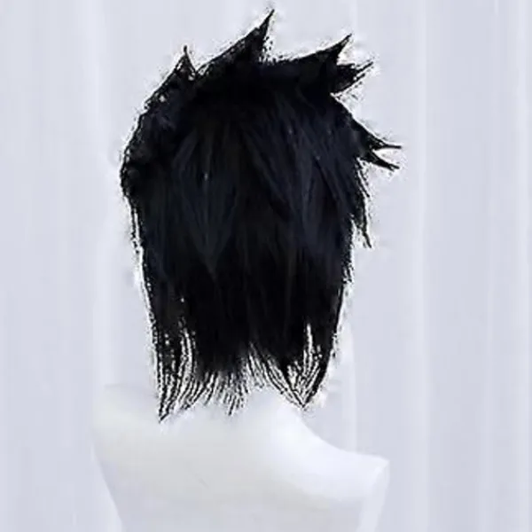 LEIGELE 2025 Ny Sasuke Uchiha Cosplay Peruk Män Kort Svart Cosplay Anime Cosplay Peruk Värmebeständig Syntetisk (LGL)> Peruker