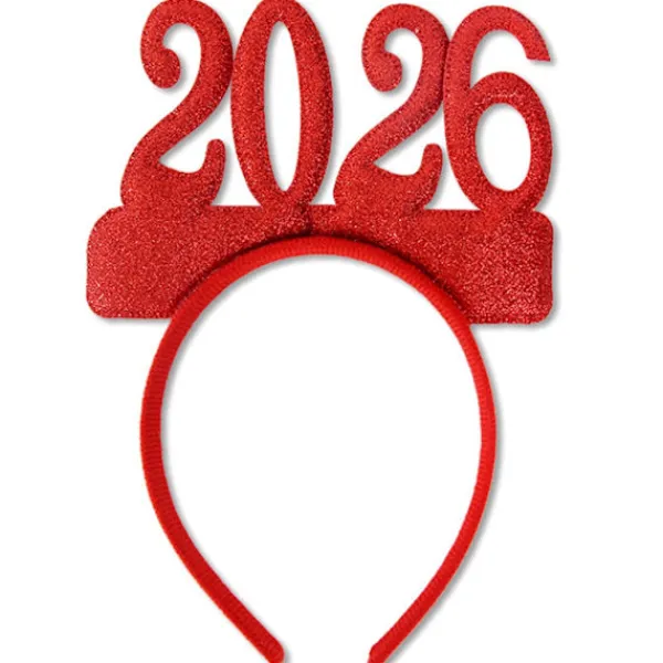 unbranded 2026 Nyår Hårband Foto Rekvisita Roliga Hårdiadem Kronor för Nyårsfest> Huvudbonader