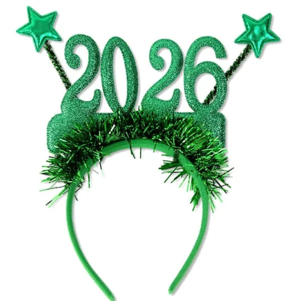 unbranded 2026 Nyår Hårband Foto Rekvisita Roliga Hårdiadem Kronor för Nyårsfest> Huvudbonader