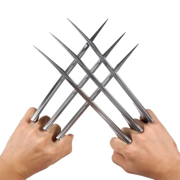 1 par hållbara plast Wolverine klor varg tass blad figur cosplay rekvisita leksak för vuxna barn> Tillbehör