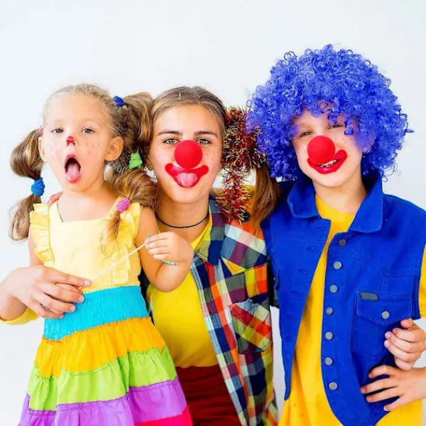60 Röda Clownnäsor Cosplay Näsor Skumnäsor för Jul Karneval Kostymfest Utklädnad> Tillbehör