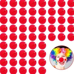 FMYSJ 60 Röda Clowns Näsor Cosplay Näsor Skumnäsor för Jul Karneval Kostymfest Utklädning (FMY)> Tillbehör