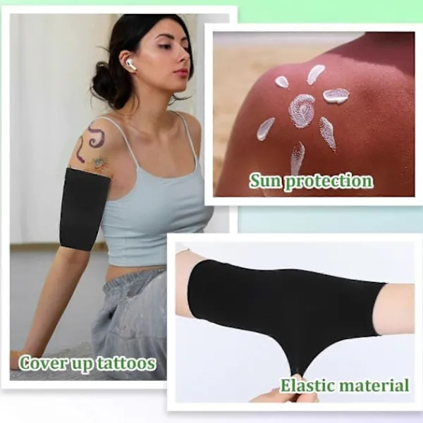 2025 Senaste Modell 2 Par Tatuering Ärm Skydd Underarm Tatuering Dölj Underarm> Smink