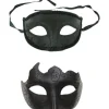 AcserGery 2025 Senaste Modell 2 ST Svarta Maskeradmasker för Män Kvinnor Par Gotiska venetianska masker för Alla hjärtans dag Fest karnevalsmask mardi> Masker