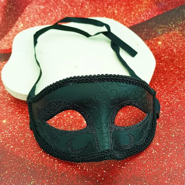 AcserGery 2025 Senaste Modell 2 ST Svarta Maskeradmasker för Män Kvinnor Par Gotiska venetianska masker för Alla hjärtans dag Fest karnevalsmask mardi> Masker