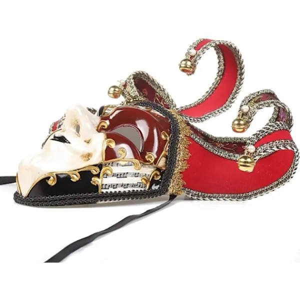 AcserGery 2025 Senaste Modell Helmaskerad Venetiansk Mask Maskeradmask för Karneval Mardi Gras Cosplay Halloweenfest Väggdekoration Röd St> Masker