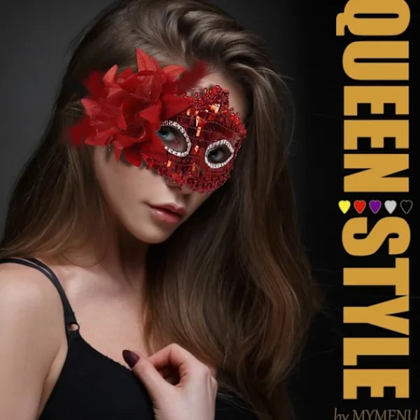 AcserGery 2025 Senaste Modell Maskeradmask för Kvinnor Par Maskeradmask för Män Glänsande Venetiansk Mask Halloweenmask för Fest Bal Röd> Masker