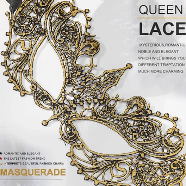 AcserGery 2025 Senaste Modell Maskeradmask för Kvinnor Venetianska Spets Ögonmasker För Festbal Maskerad Kostym Mardi Gras Festtillbehör> Masker