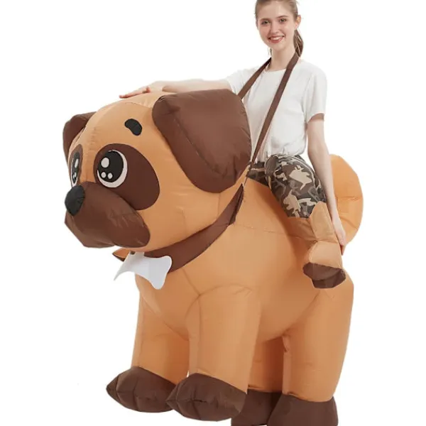 AcserGery 2025 Senaste Modell Uppblåsbara Party Dräkter, Uppblåsbar Dräkt Vuxen, Hund Uppblåsbar Dräkt, Halloween Dräkter för Män Kvinnor 160CM> Dräkter