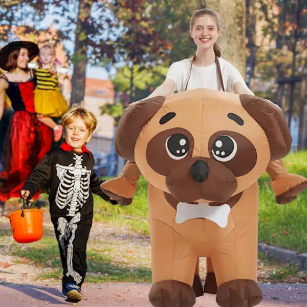 AcserGery 2025 Senaste Modell Uppblåsbara Party Dräkter, Uppblåsbar Dräkt Vuxen, Hund Uppblåsbar Dräkt, Halloween Dräkter för Män Kvinnor 160CM> Dräkter
