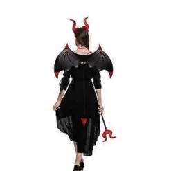 1 Set Halloween Djävulskostymset Djävulvinge Djävulspinne Djävulshorn Hårband Kostymtillbehör (B)><noscript><img width=