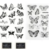 1 set smink ögonmakeup fjärilstämpel transparent stämpel smör> Smink
