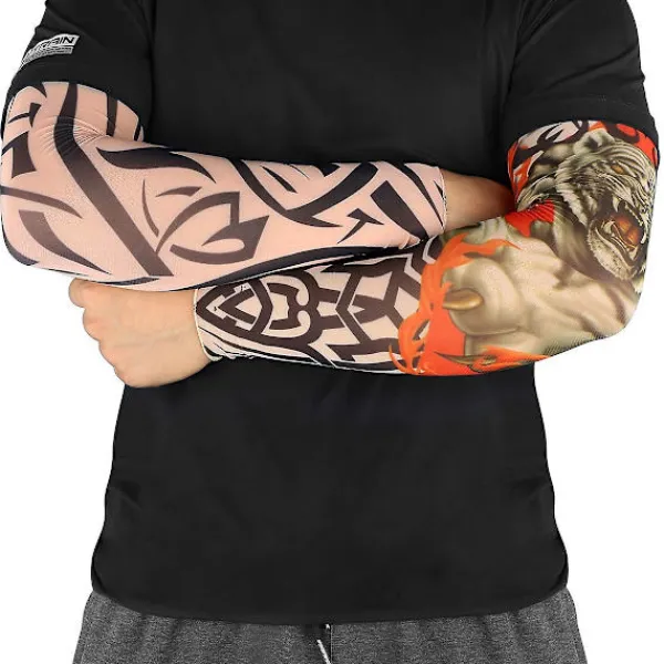 6 st Art Arm Fake Tattoo Sleeves Cover för Unisex Party Cool Man Woman Fashion Tattoos & Body Art Tillfällig Vattentät> Smink