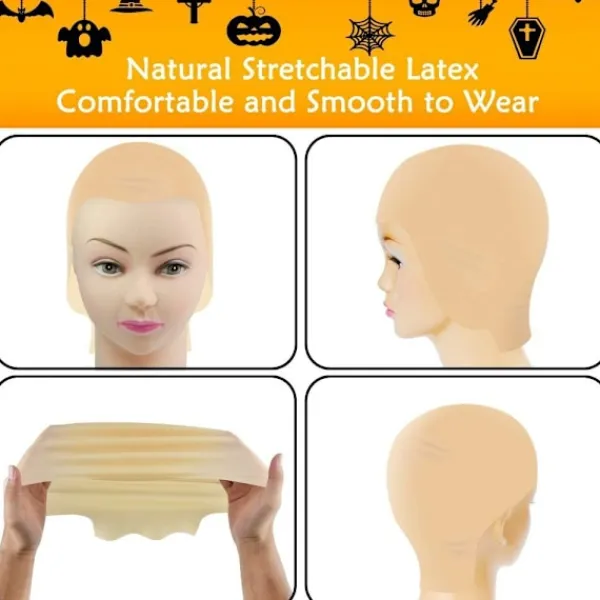 1 st Bald Cap för Makeup STOR STOR> Huvudbonader