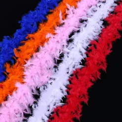 8 st Blandade Färger Fjäderboa, Dam Flickor Maskeradboa, Mardi Gras Boa Kostymfest Tillbehör-MXBC> Tillbehör
