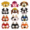 Estone 12 st Bluey Filtmasker Festartiklar Gåvor Dekoration> Masker
