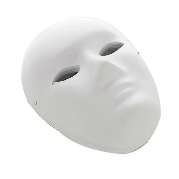 12 st DIY Helmasker, Målningsbar Pappersmask, Vit DIY Mask, Maskeradmask, Mardi Gras Mask, Party Helmasker> Masker