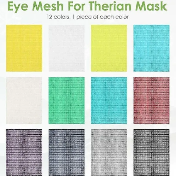 12 st Ögonnät 7,9x5,9 tum DIY Therian Mask Material Kit Plastnätark kompatibel för DIY-hantverk> Masker