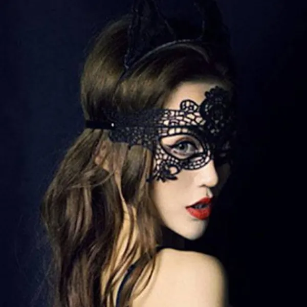 15 st Halloween Flexibla Spetsmasker Kvinnor Sexiga Ögonmasker för> Masker