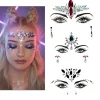 3 st Halloween Glow-in-the-Dark Ansiktsstenar Tatueringsdekal, cosplay (E)> Smink