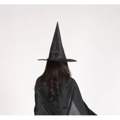 3 st Halloween hatt svart Oxford tyg trollkarl hatt smink kostym rekvisita häxhatt häxhatt(L)><noscript><img width=