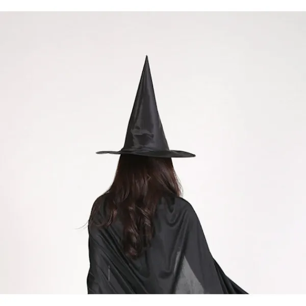 3 st Halloween hatt svart Oxford tyg trollkarl hatt smink kostym rekvisita häxhatt häxhatt(L)> Huvudbonader