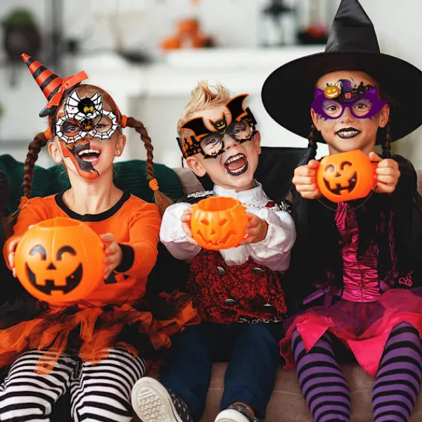 #8 st Halloween Pappersglasögon Dekorationer Fotobås Fotografering Pro#> Tillbehör