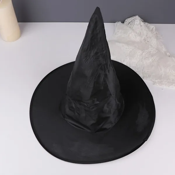 Jettbuying 1 st Halloween svart häxhatt mössa hängande häxhatt för Hallowe onesize> Huvudbonader