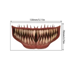 10 st Halloween Tatueringsdekaler Mun Tatueringar Halloween><noscript><img width=