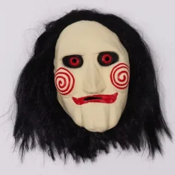 KOOLYOU 1 st Joker Mask Terrorfilm Saw Chainsaw Massacre Halloween Klänning Party Docktillbehör Rekvisita Cosplay Killer Clown Mask Mask><noscript><img width=