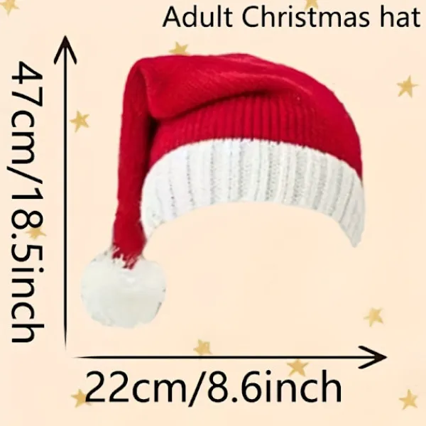FMYSJ 3 st Julhattar, Varm Höst- och Vintermössa för Kvinnor & Män, Stretchig Unisexdesign, Perfekt Julklapp, Jultillbehör, Festliga (FMY) 6PCS(big)> Huvudbonader
