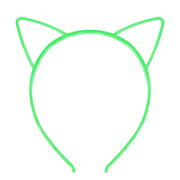/#/6 st lysande kattöron diadem för kvinnor, diadem för flickor, halloween hår accessoarer för kvinnor, hår tiara för cosplay fest (katt)/#/> Huvudbonader